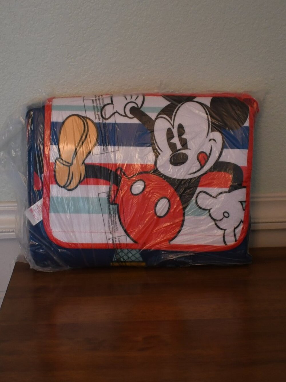 Disney Mickey Mouse Picnic Blanket 70x80 NEW With Tag